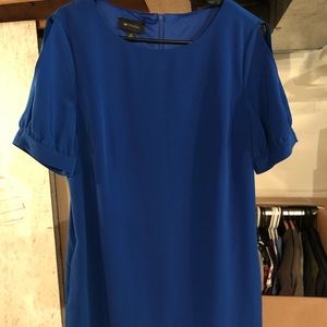 Blue formal cocktail dress